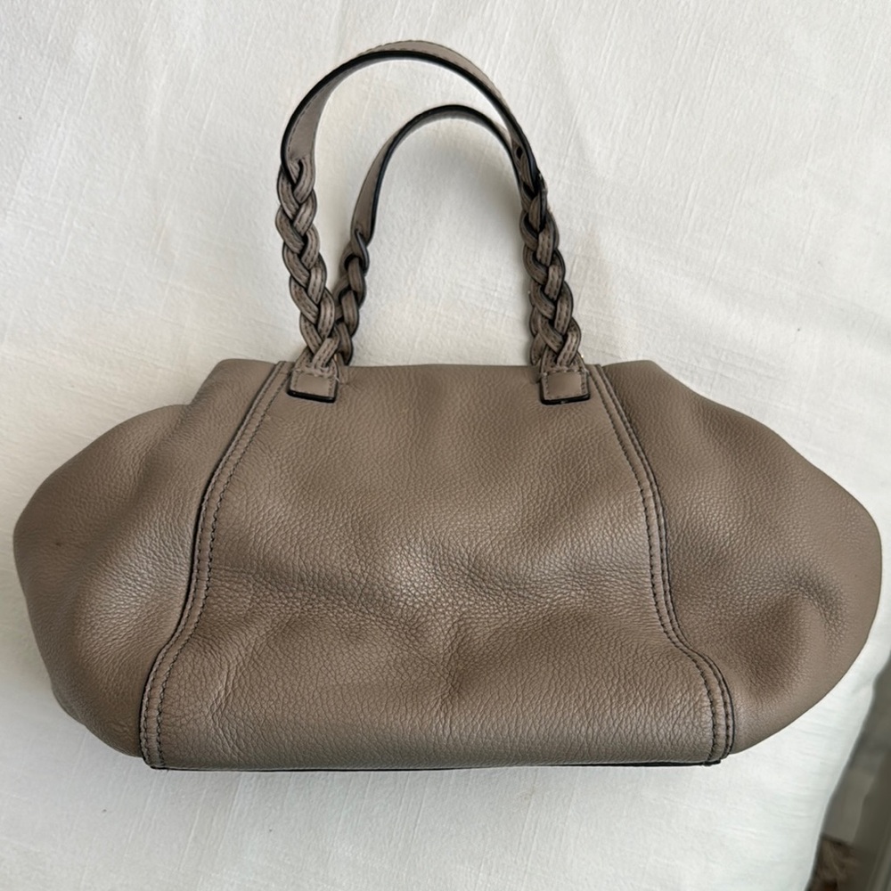 TORY BURCH Taupe Leather Handbag - Picture 2 of 7